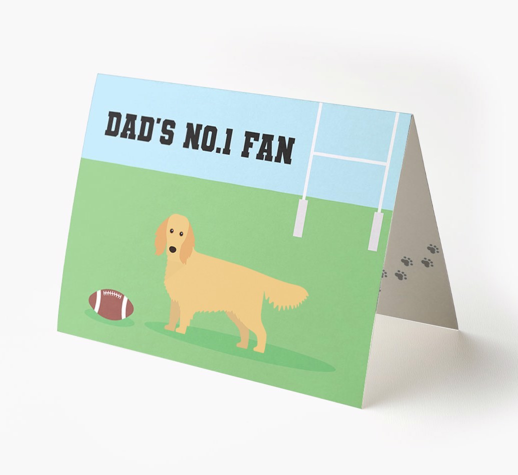 No.1 Fan - Rugby: Personalised {breedFullName} Card