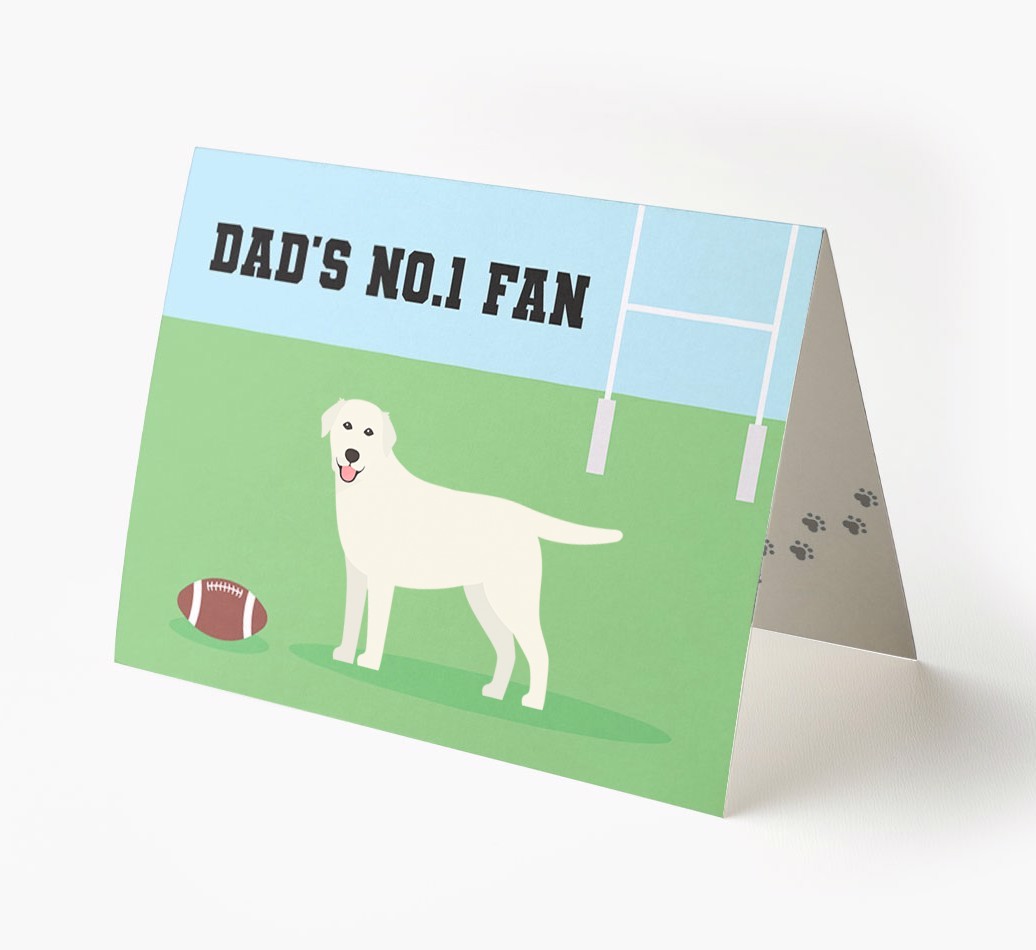 No.1 Fan - Rugby: Personalised {breedFullName} Card