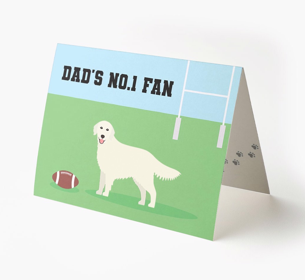 No.1 Fan - Rugby: Personalised {breedFullName} Card