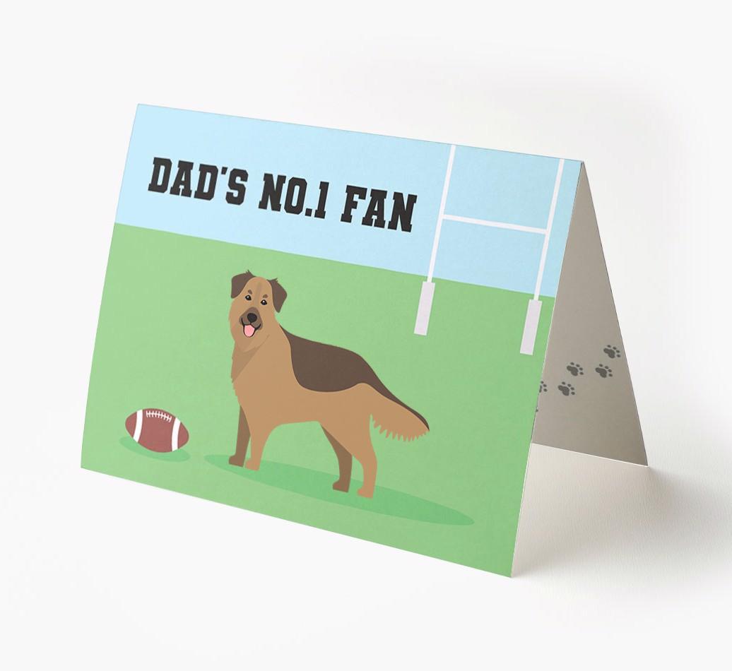 No.1 Fan - Rugby: Personalised {breedFullName} Card