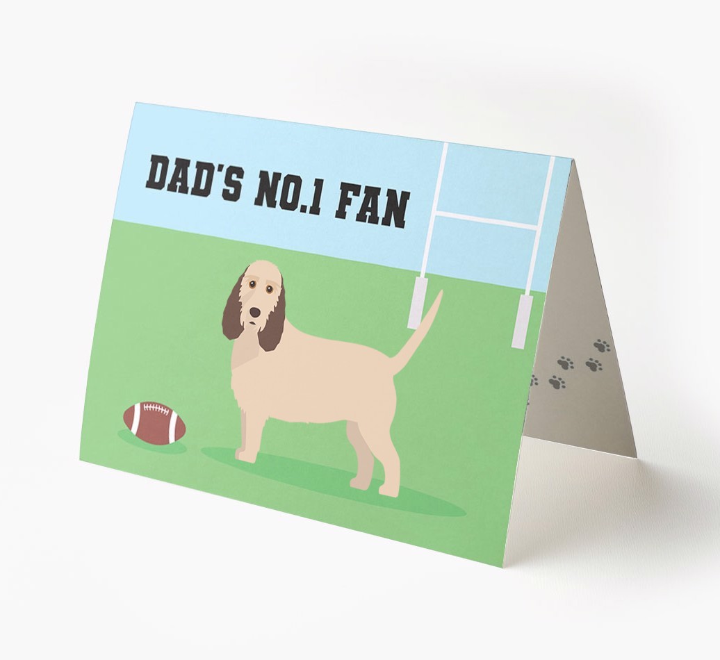 No.1 Fan - Rugby: Personalised {breedFullName} Card
