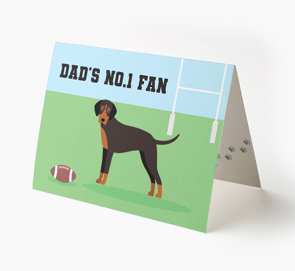No.1 Fan - Rugby: Personalised {breedFullName} Card
