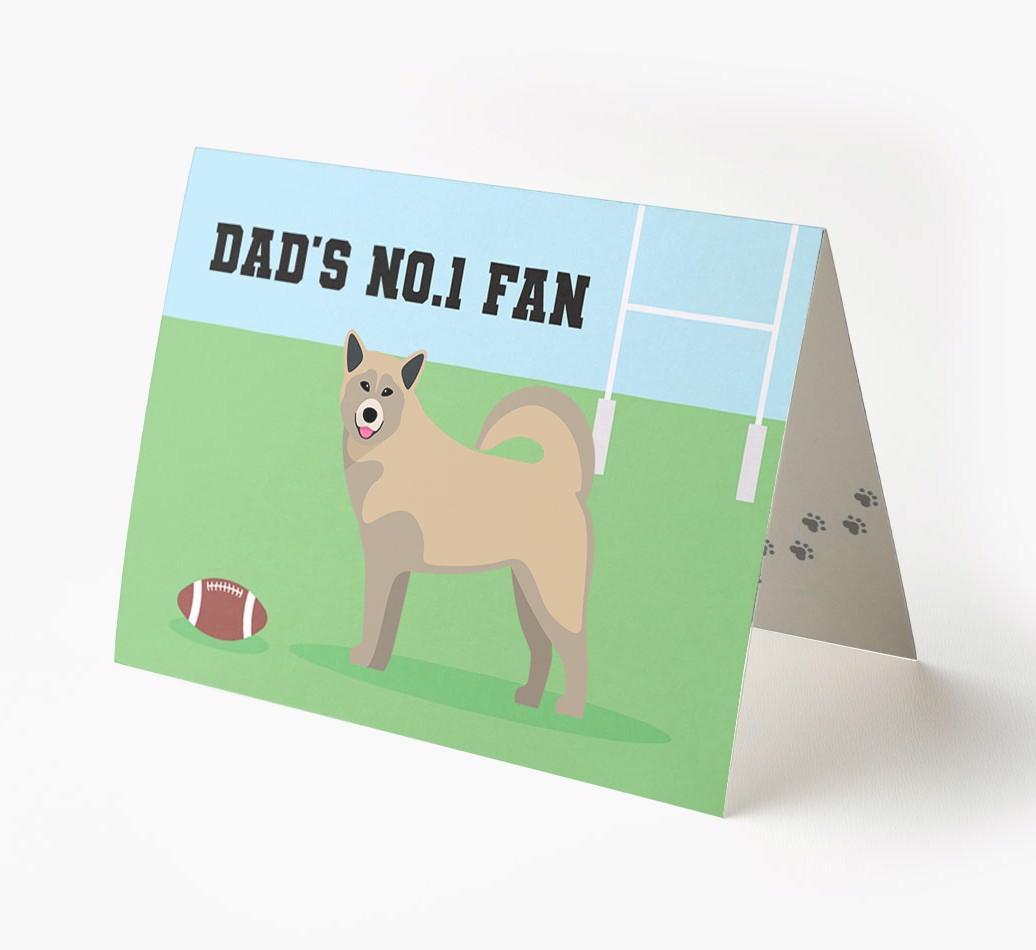 No.1 Fan - Rugby: Personalised {breedFullName} Card