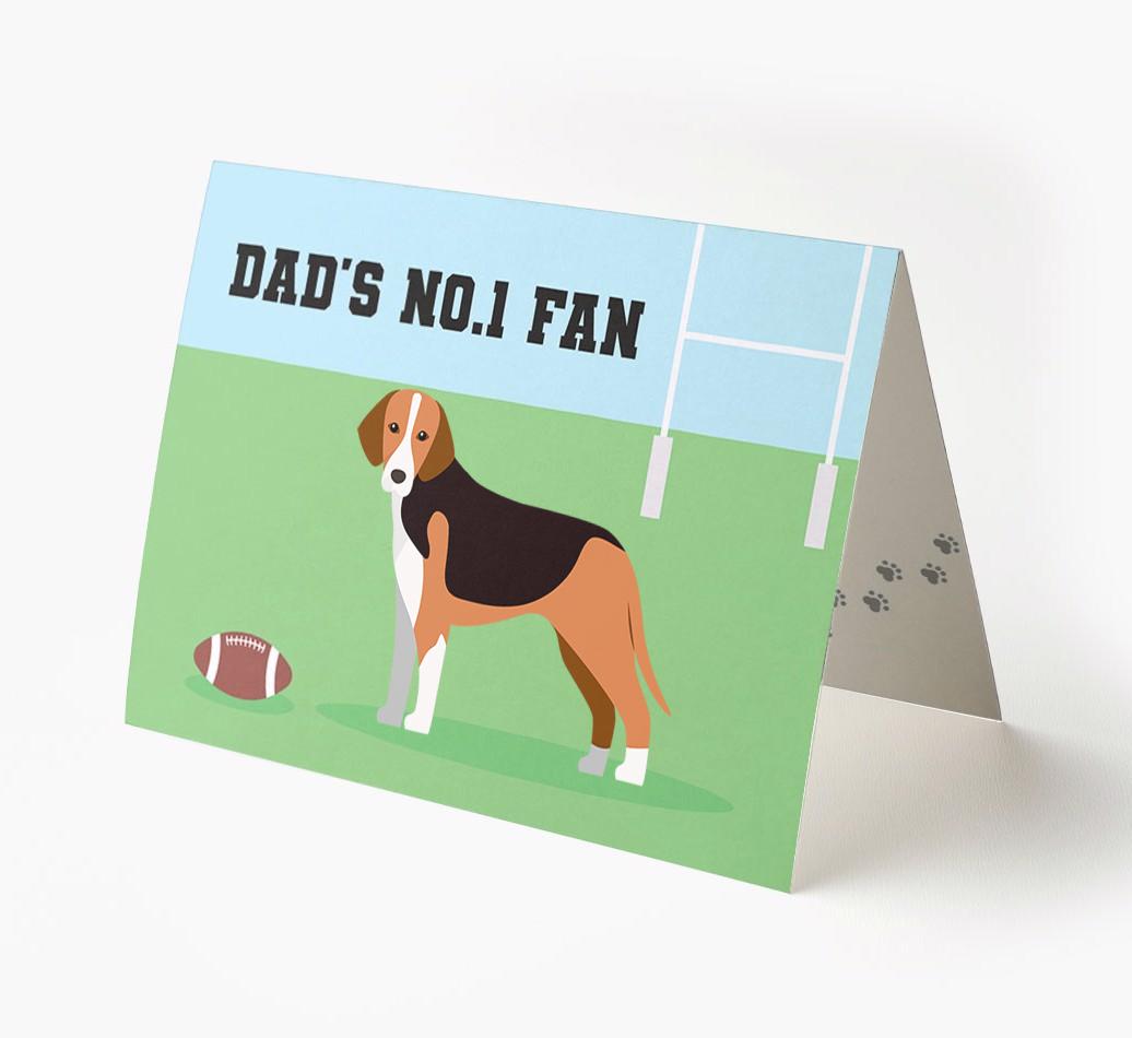 No.1 Fan - Rugby: Personalised {breedFullName} Card