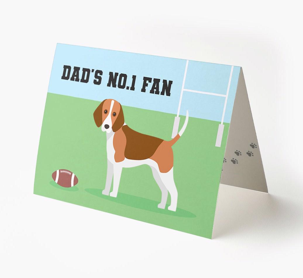 No.1 Fan - Rugby: Personalised {breedFullName} Card