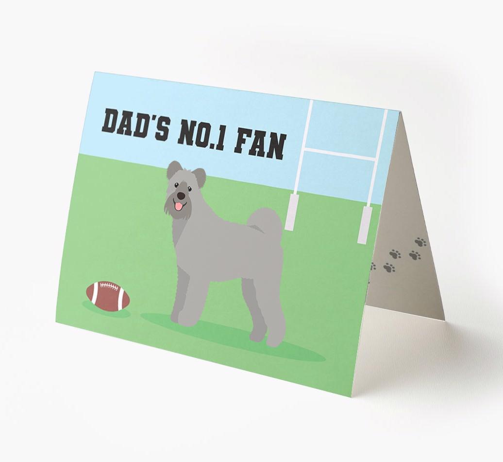 No.1 Fan - Rugby: Personalised {breedFullName} Card