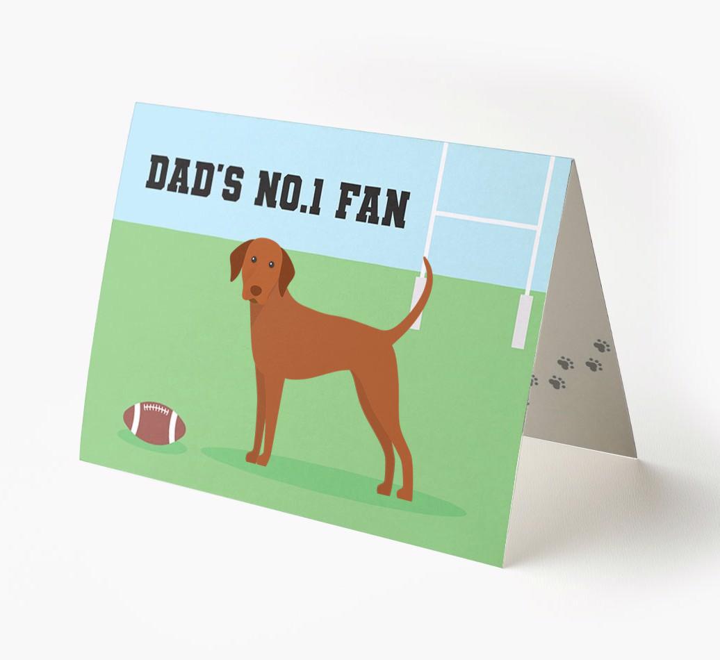 No.1 Fan - Rugby: Personalised {breedFullName} Card