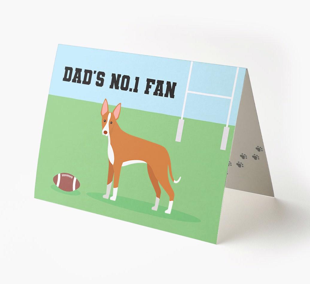No.1 Fan - Rugby: Personalised {breedFullName} Card