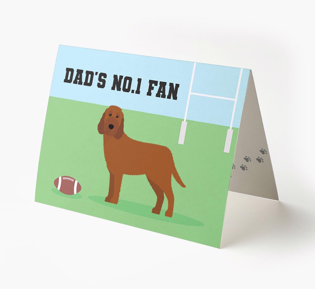 No.1 Fan - Rugby: Personalised {breedFullName} Card