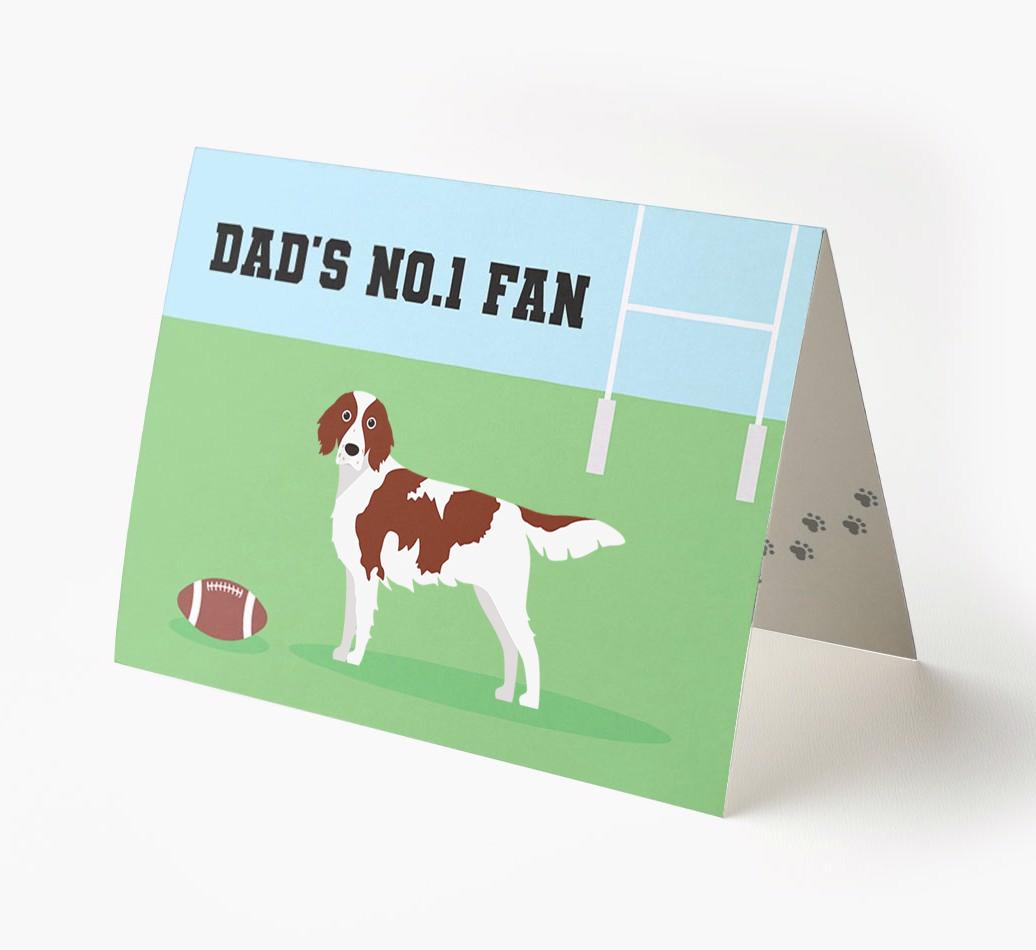 No.1 Fan - Rugby: Personalised {breedFullName} Card