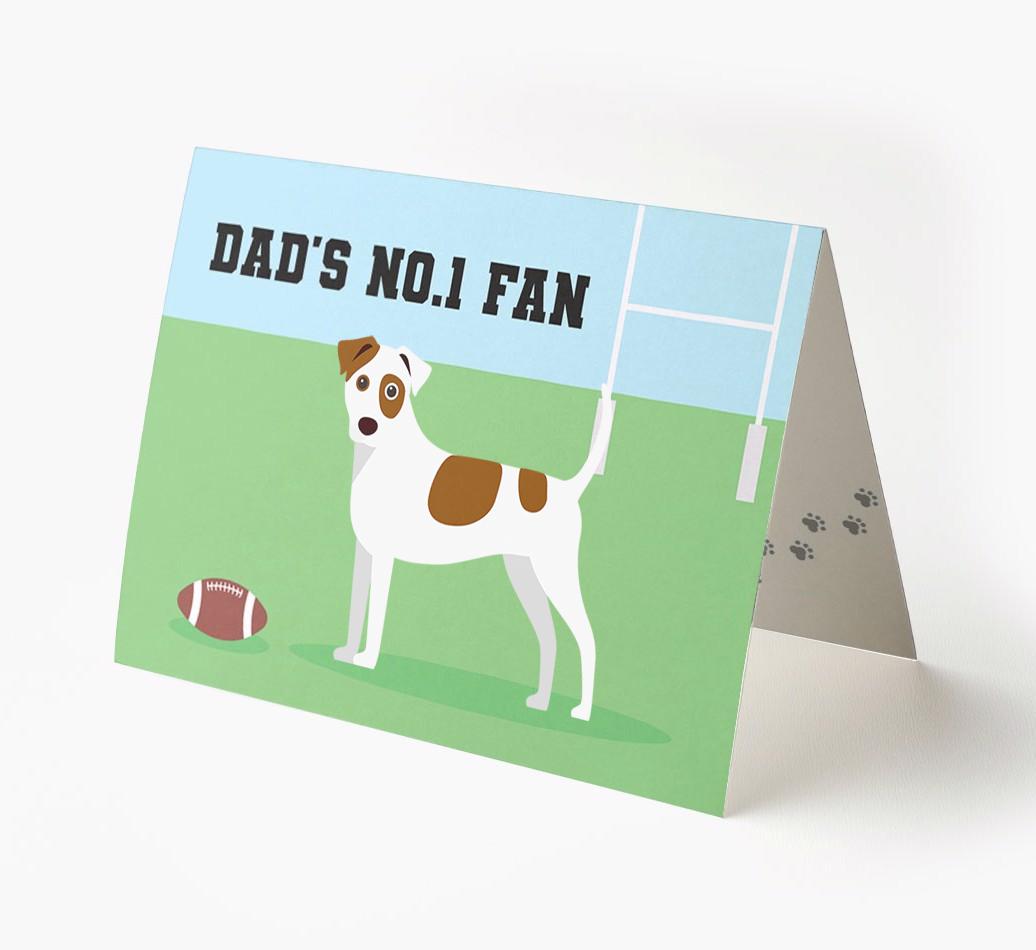 No.1 Fan - Rugby: Personalised {breedFullName} Card