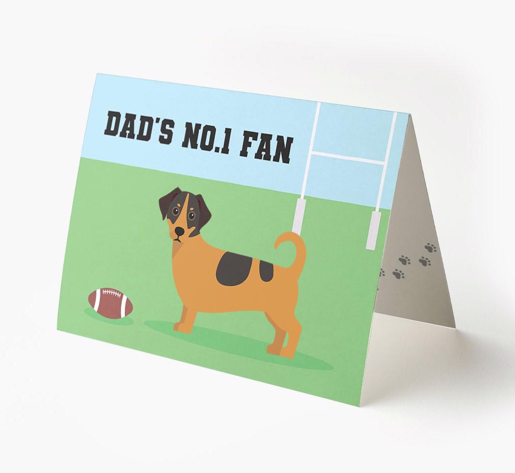 No.1 Fan - Rugby: Personalised {breedFullName} Card