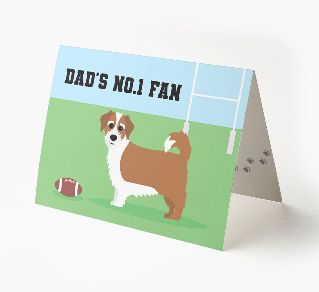 No.1 Fan - Rugby: Personalised {breedFullName} Card