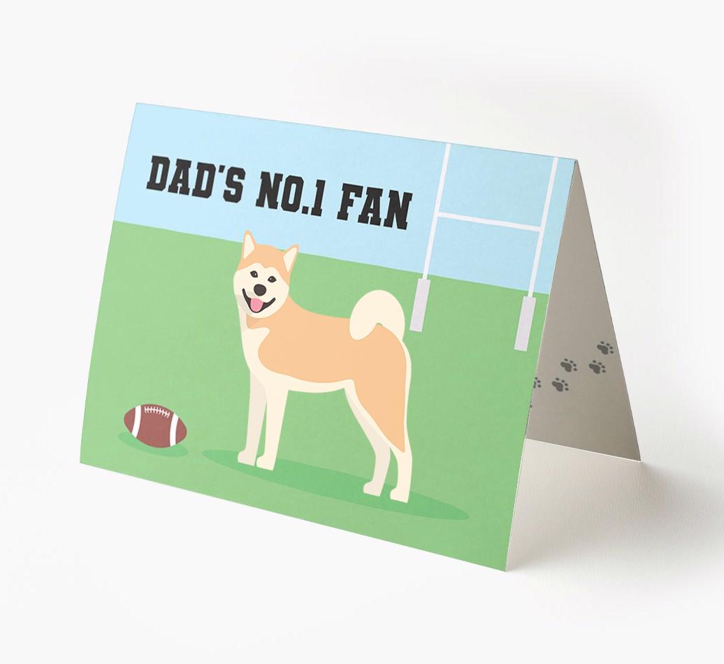 No.1 Fan - Rugby: Personalised {breedFullName} Card