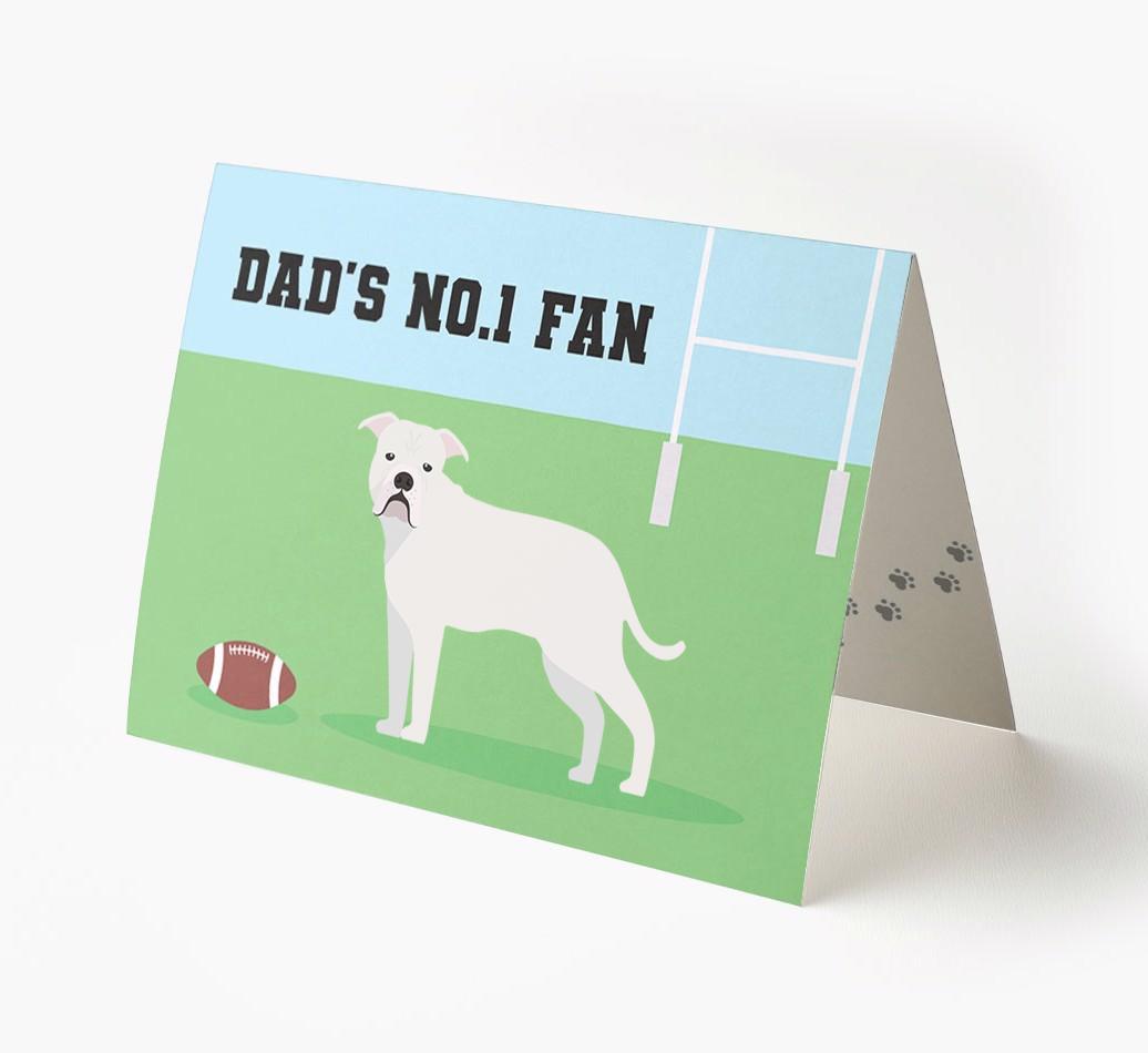 No.1 Fan - Rugby: Personalised {breedFullName} Card