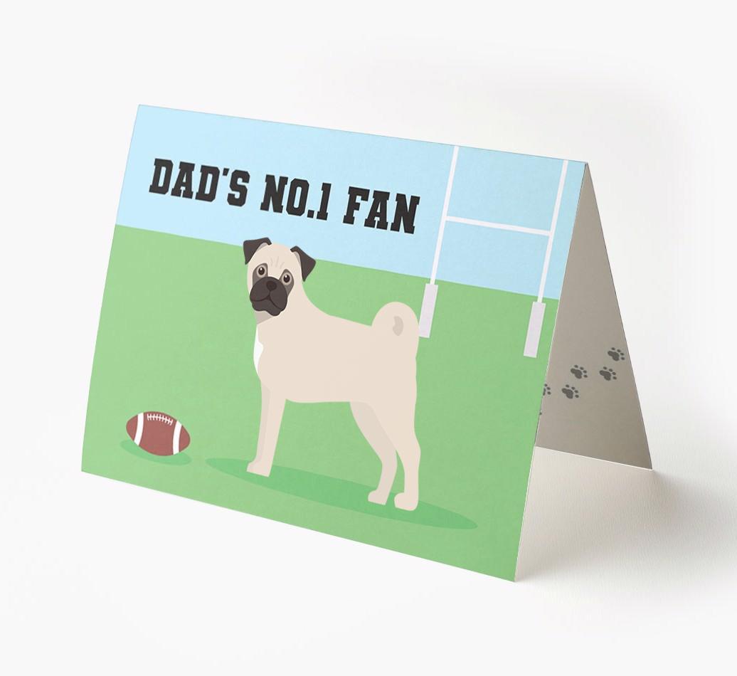 No.1 Fan - Rugby: Personalised {breedFullName} Card