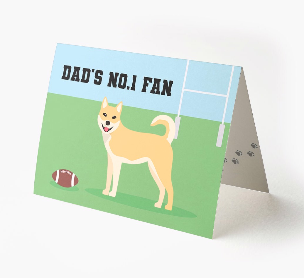 No.1 Fan - Rugby: Personalised {breedFullName} Card