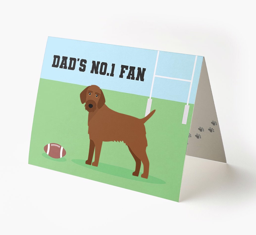No.1 Fan - Rugby: Personalised {breedFullName} Card