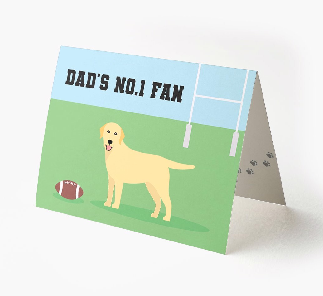 No.1 Fan - Rugby: Personalised {breedFullName} Card