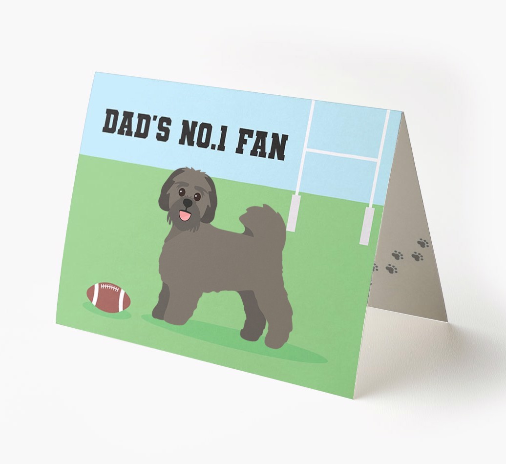 No.1 Fan - Rugby: Personalised {breedFullName} Card