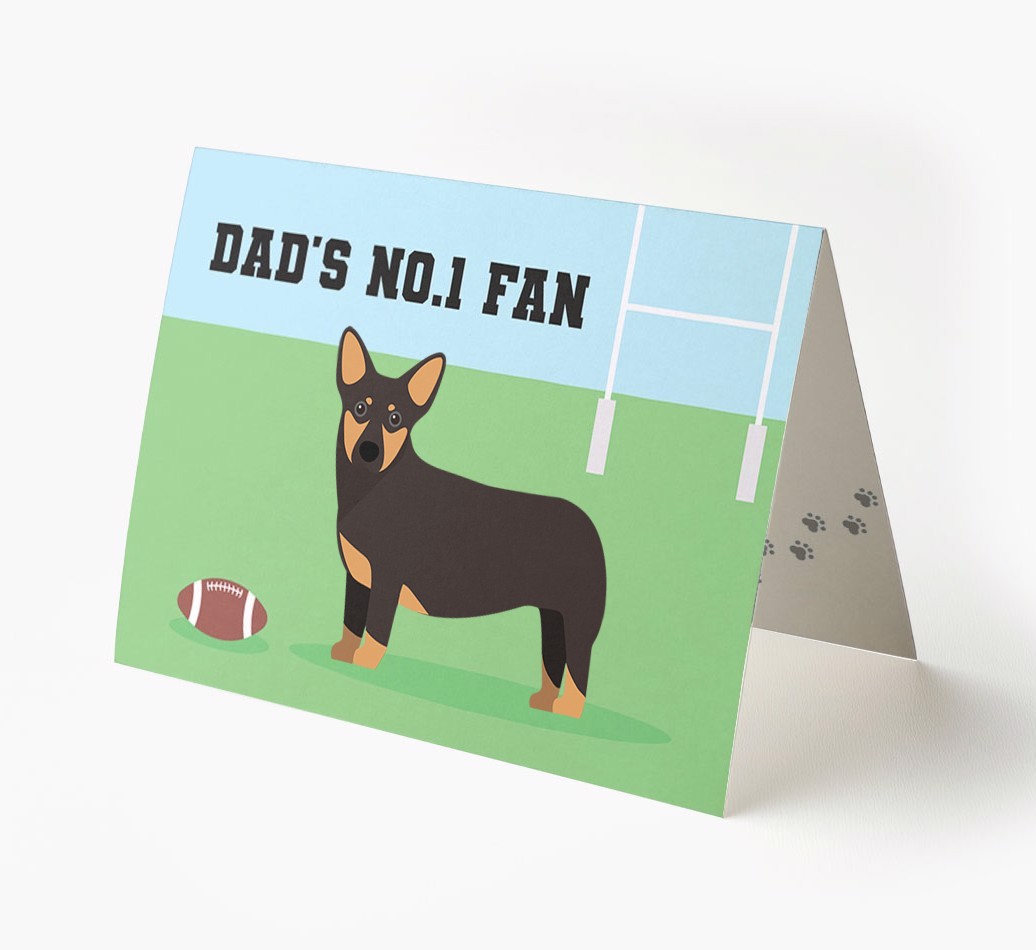 No.1 Fan - Rugby: Personalised {breedFullName} Card