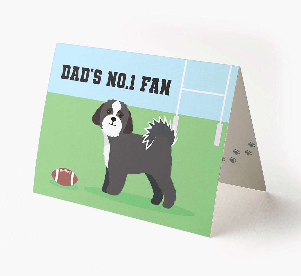 No.1 Fan - Rugby: Personalised {breedFullName} Card