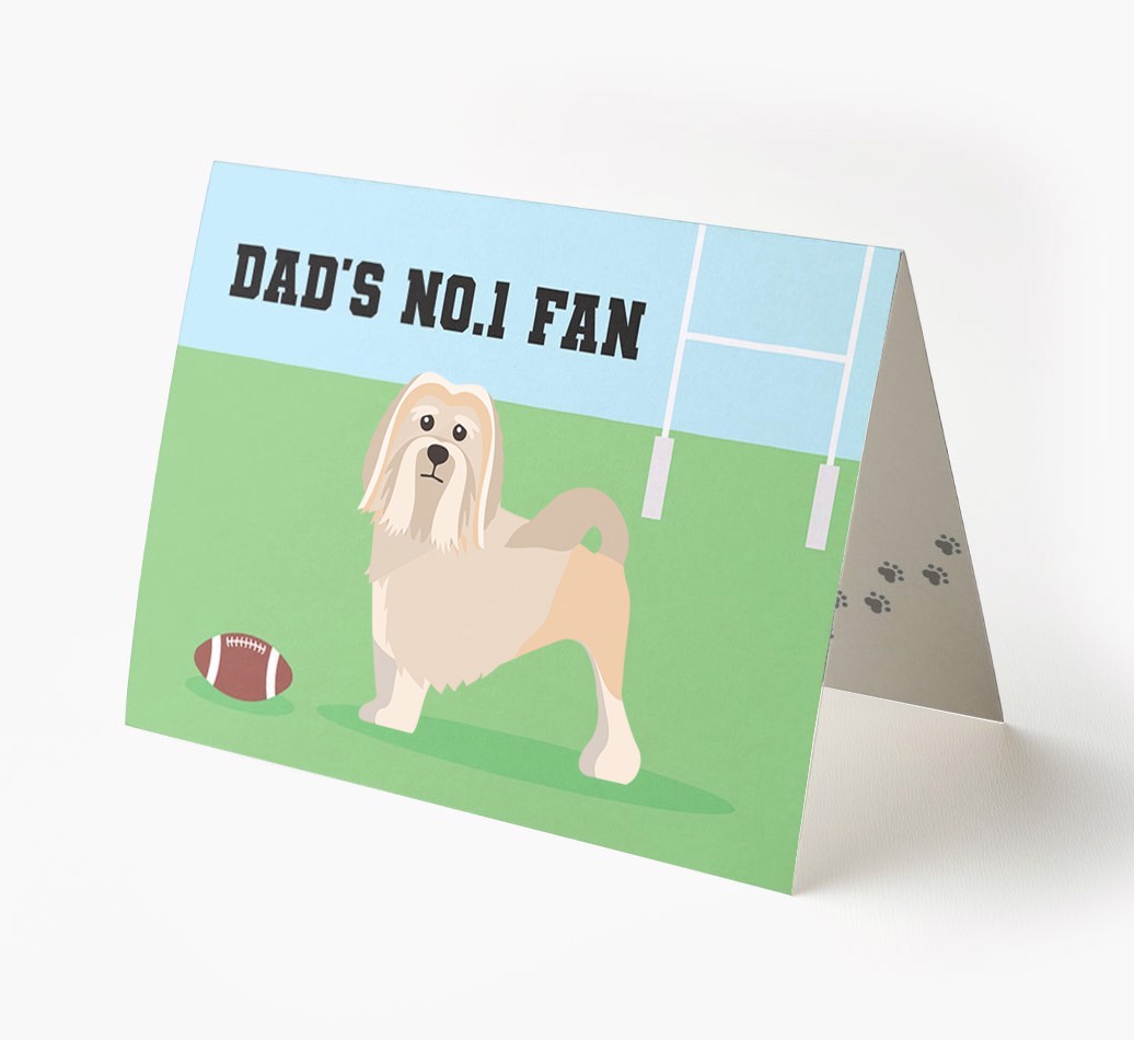 No.1 Fan - Rugby: Personalised {breedFullName} Card