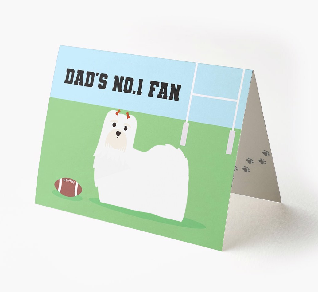 No.1 Fan - Rugby: Personalised {breedFullName} Card