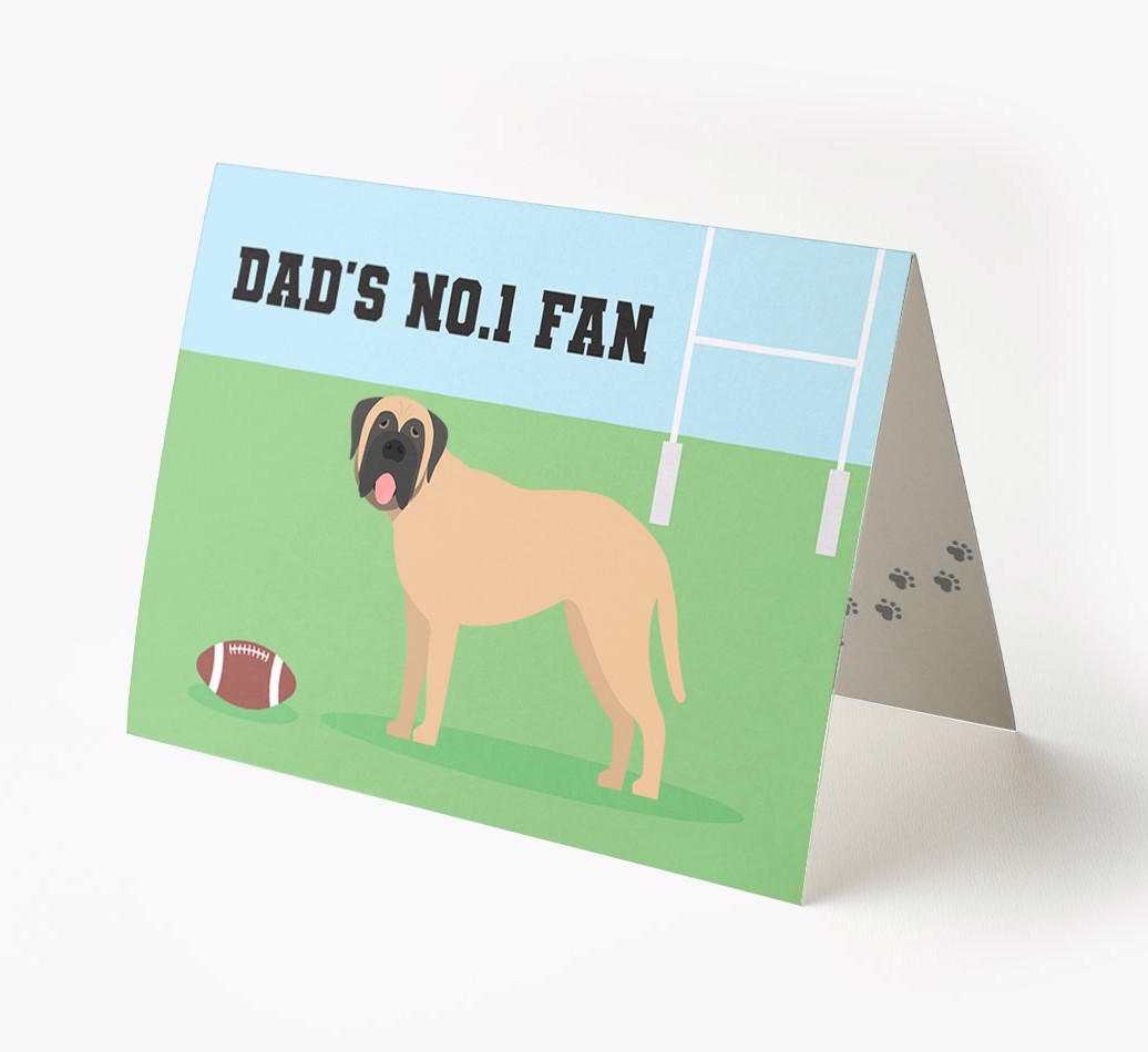 No.1 Fan - Rugby: Personalised {breedFullName} Card