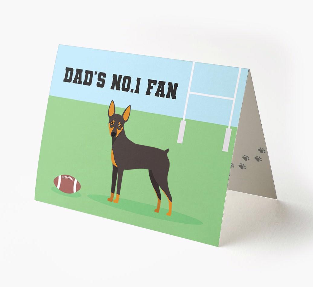 No.1 Fan - Rugby: Personalised {breedFullName} Card