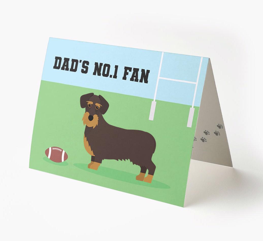 No.1 Fan - Rugby: Personalised {breedFullName} Card