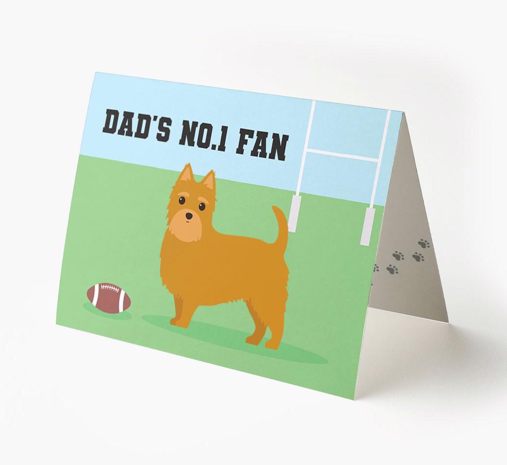 No.1 Fan - Rugby: Personalised {breedFullName} Card