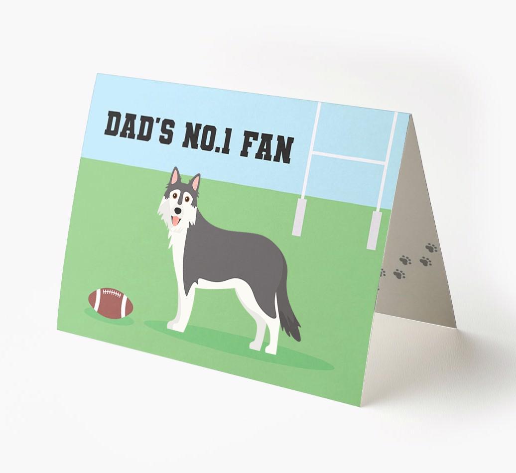 No.1 Fan - Rugby: Personalised {breedFullName} Card