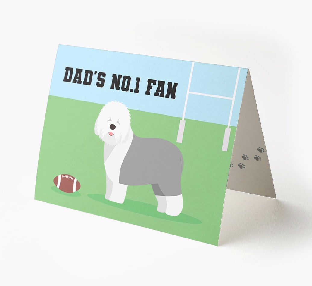 No.1 Fan - Rugby: Personalised {breedFullName} Card