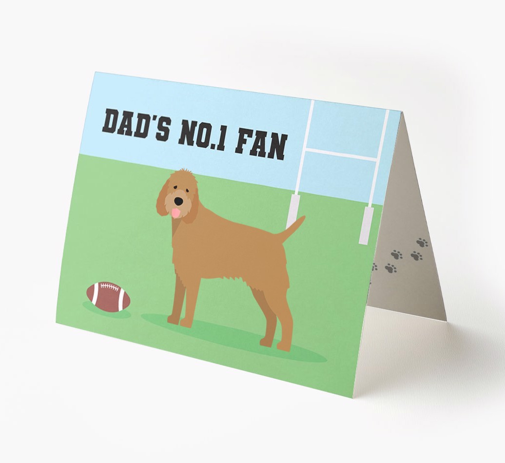 No.1 Fan - Rugby: Personalised {breedFullName} Card