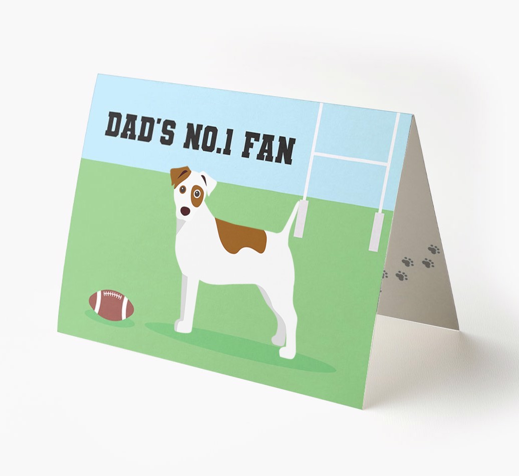 No.1 Fan - Rugby: Personalised {breedFullName} Card