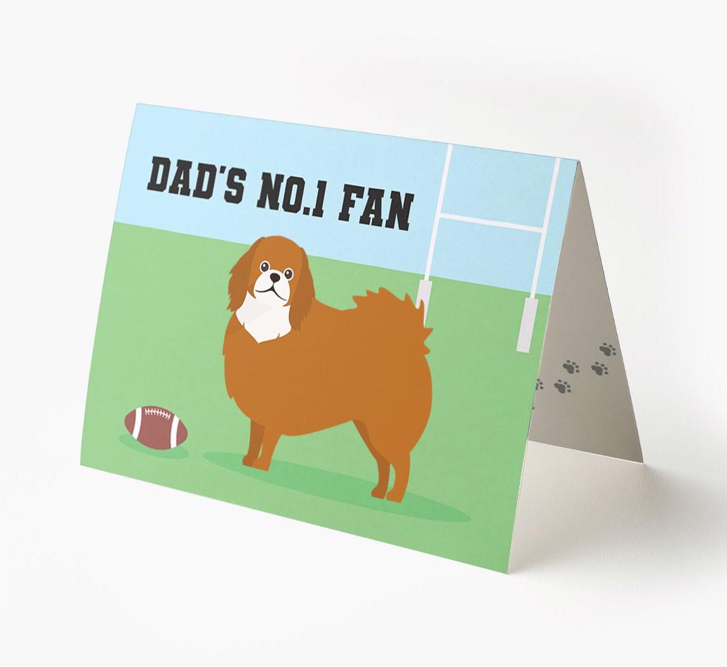 No.1 Fan - Rugby: Personalised {breedFullName} Card