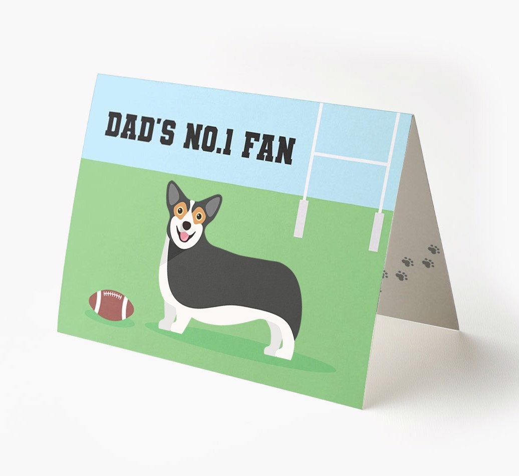 No.1 Fan - Rugby: Personalised {breedFullName} Card