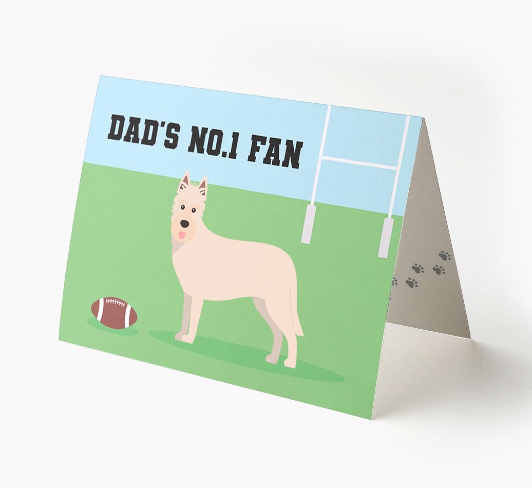 No.1 Fan - Rugby: Personalised {breedFullName} Card