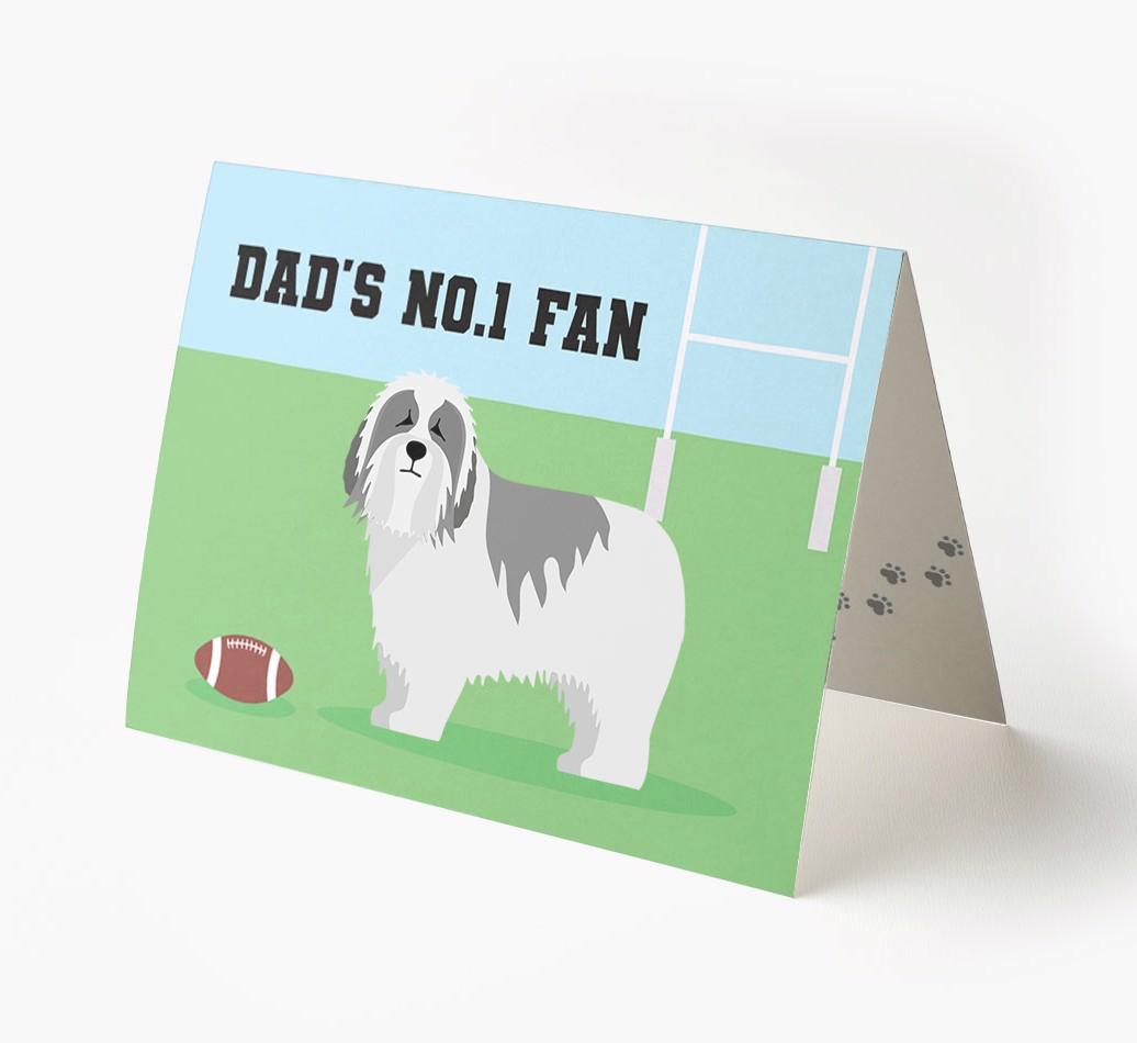 No.1 Fan - Rugby: Personalised {breedFullName} Card