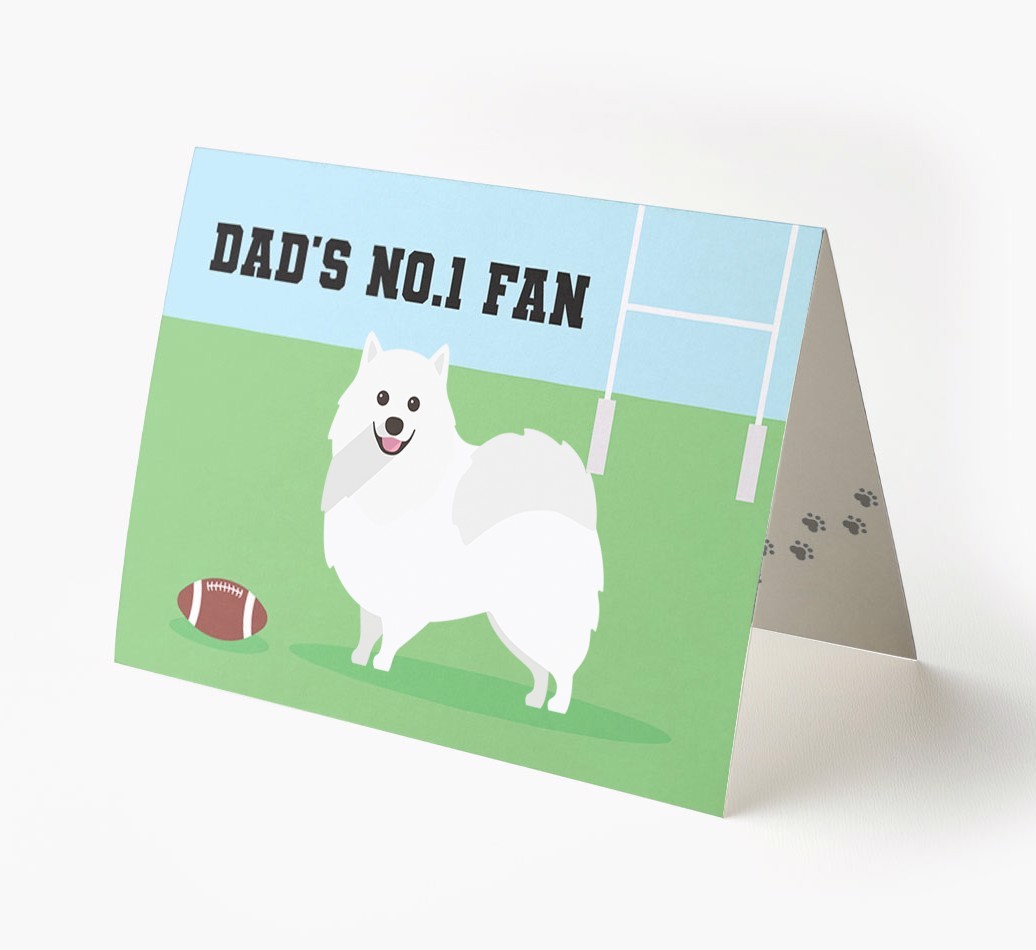 No.1 Fan - Rugby: Personalised {breedFullName} Card
