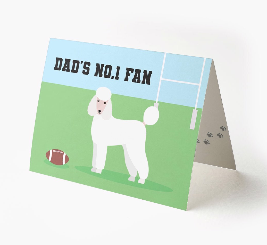 No.1 Fan - Rugby: Personalised {breedFullName} Card