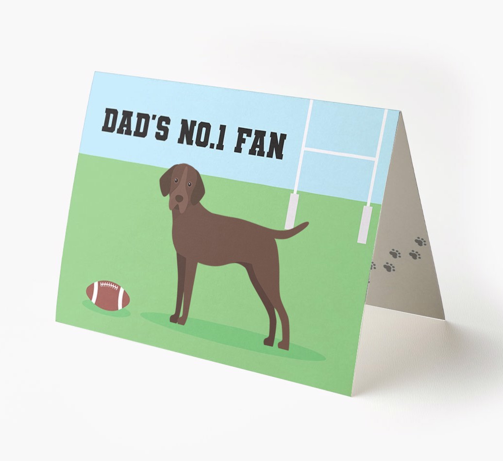 No.1 Fan - Rugby: Personalised {breedFullName} Card