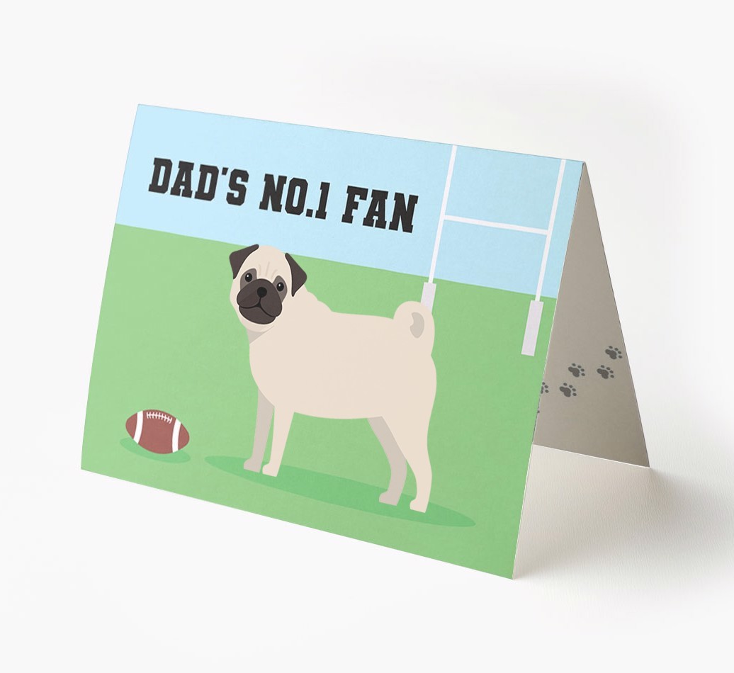 No.1 Fan - Rugby: Personalised {breedFullName} Card
