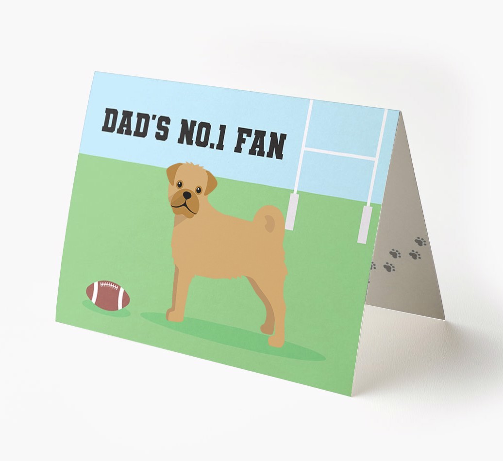 No.1 Fan - Rugby: Personalised {breedFullName} Card
