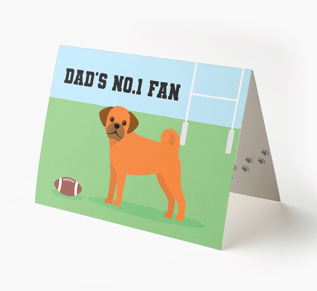 No.1 Fan - Rugby: Personalised {breedFullName} Card