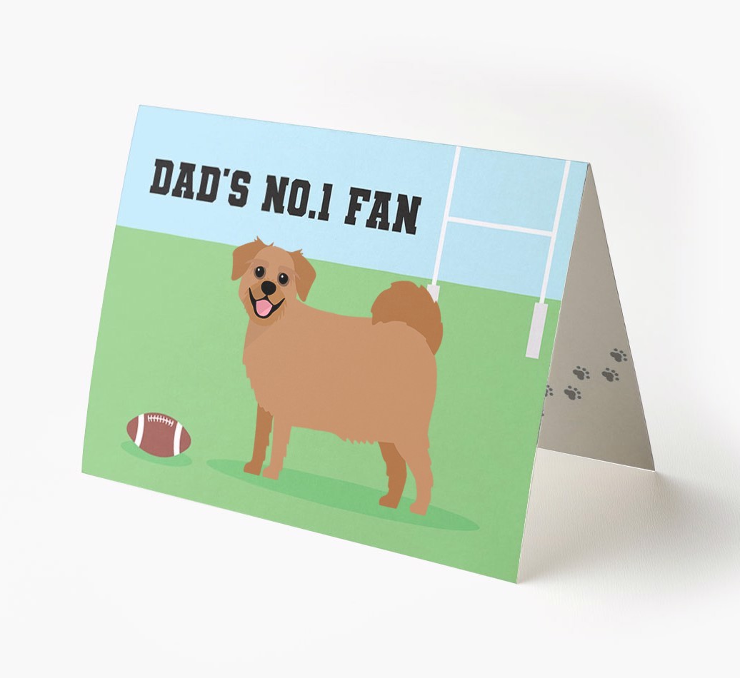 No.1 Fan - Rugby: Personalised {breedFullName} Card