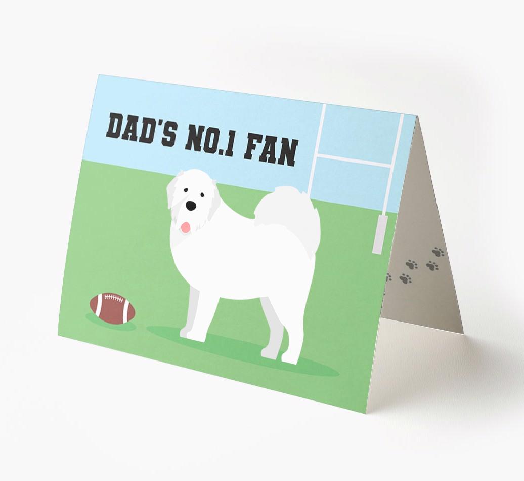 No.1 Fan - Rugby: Personalised {breedFullName} Card