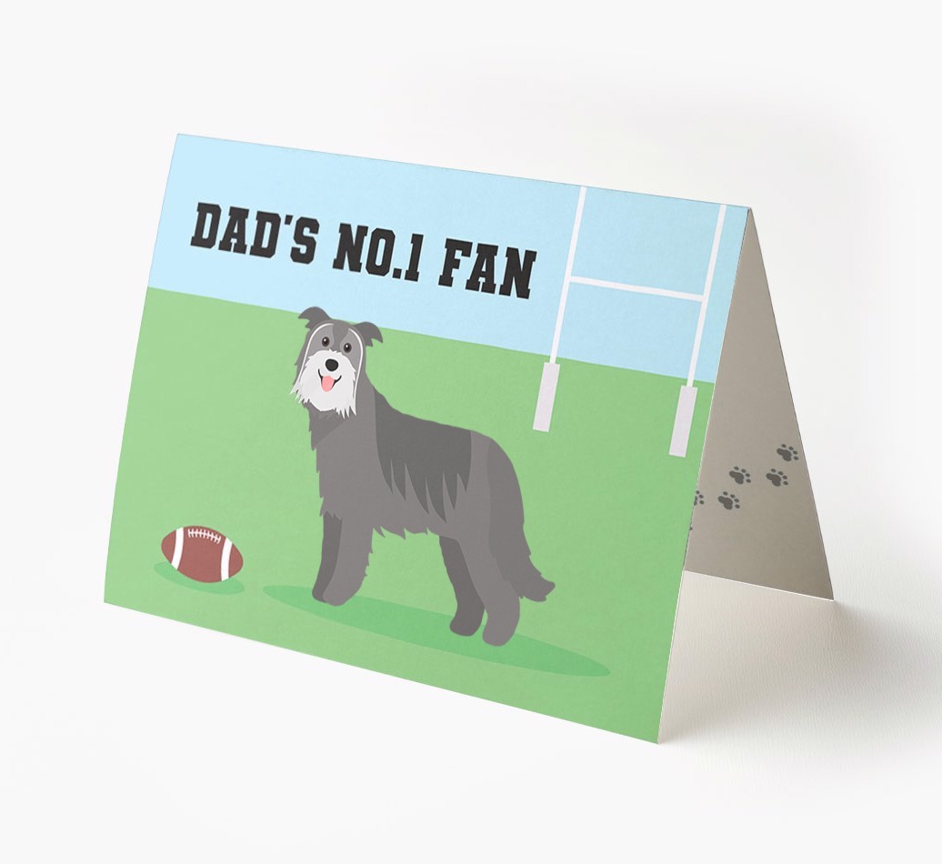 No.1 Fan - Rugby: Personalised {breedFullName} Card