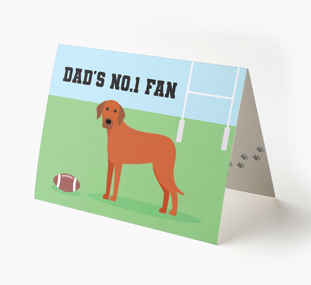 No.1 Fan - Rugby: Personalised {breedFullName} Card